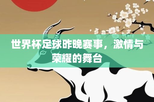 世界杯足球昨晚赛事，激情与荣耀的舞台