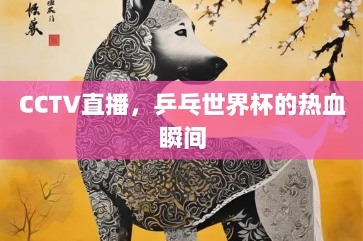 CCTV直播，乒乓世界杯的热血瞬间