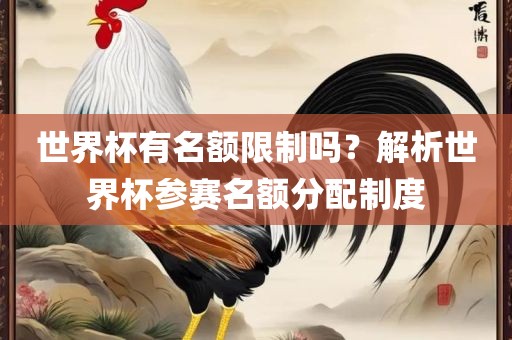 世界杯有名额限制吗？解析世界杯参赛名额分配制度