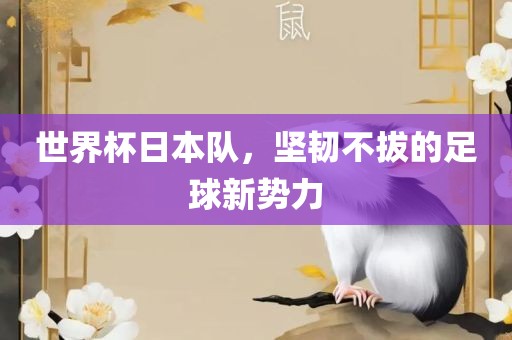世界杯日本队，坚韧不拔的足球新势力