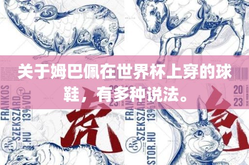 关于姆巴佩在世界杯上穿的球鞋，有多种说法。