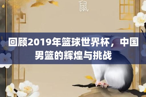 回顾2019年篮球世界杯，中国男篮的辉煌与挑战