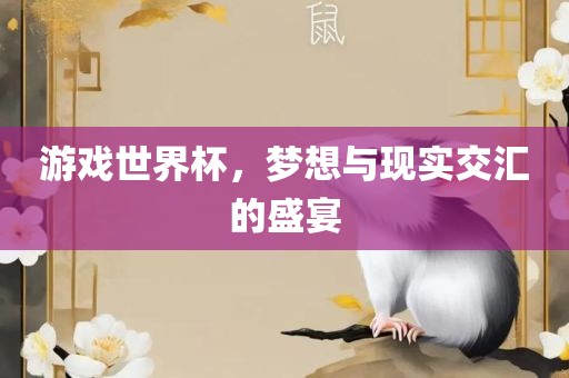 游戏世界杯，梦想与现实交汇的盛宴