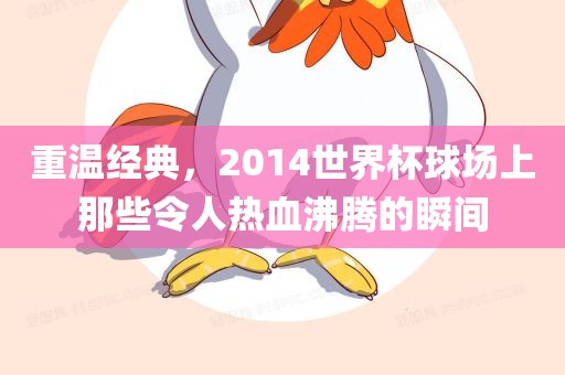 重温经典，2014世界杯球场上那些令人热血沸腾的瞬间衡水勇创橡塑制品有限公司