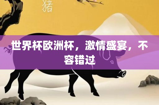 世界杯欧洲杯，激情盛宴，不容错过