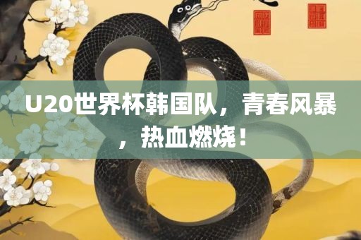U20世界杯韩国队，青春风暴，热血燃烧！