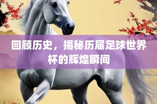 回顾历史，揭秘历届足球世界杯的辉煌瞬间