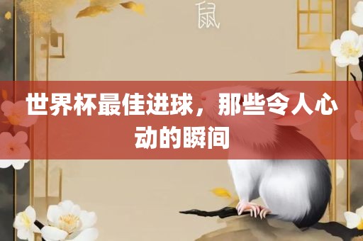 世界杯最佳进球，那些令人心动的瞬间