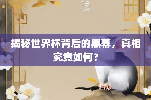 揭秘世界杯背后的黑幕，真相究竟如何？