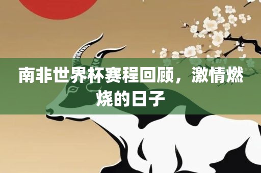 南非世界杯赛程回顾，激情燃烧的日子