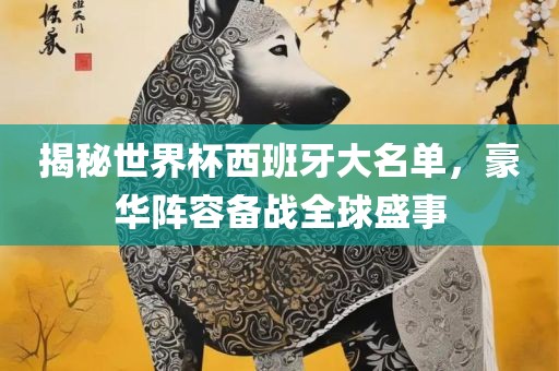 揭秘世界杯西班牙大名单，豪华阵容备战全球盛事