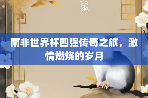南非世界杯四强传奇之旅，激情燃烧的岁月