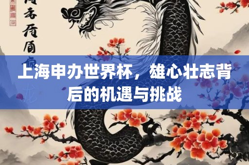 上海申办世界杯，雄心壮志背后的机遇与挑战