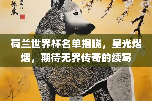 荷兰世界杯名单揭晓，星光熠熠，期待无界传奇的续写