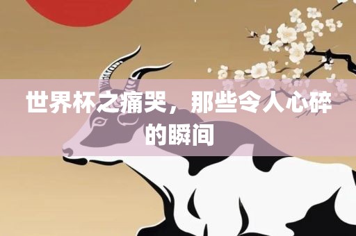 世界杯之痛哭，那些令人心碎的瞬间