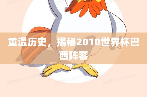 重温历史，揭秘2010世界杯巴西阵容