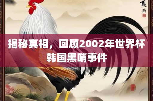揭秘真相，回顾2002年世界杯韩国黑哨事件