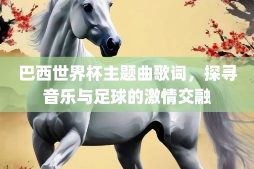 巴西世界杯主题曲歌词，探寻音乐与足球的激情交融