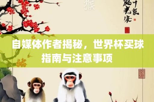 自媒体作者揭秘，世界杯买球指南与注意事项