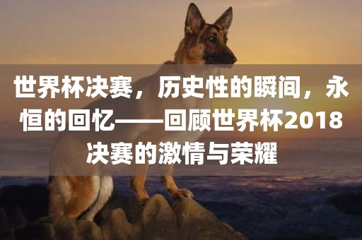 世界杯决赛，历史性的瞬间，永恒的回忆——回顾世界杯2018决赛的激情与荣耀
