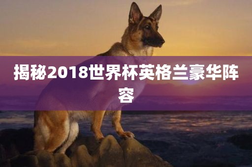揭秘2018世界杯英格兰豪华阵容
