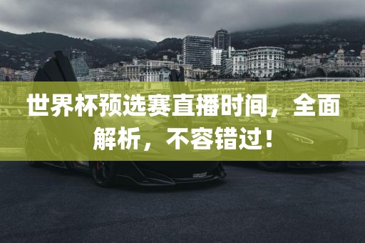 世界杯预选赛直播时间，全面解析，不容错过！衡水勇创橡塑制品有限公司