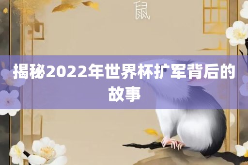 揭秘2022年世界杯扩军背后的故事