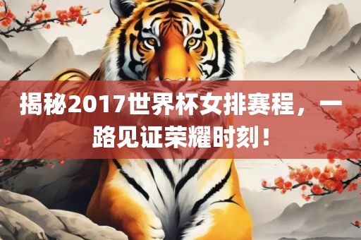 揭秘2017世界杯女排赛程，一路见证荣耀时刻！