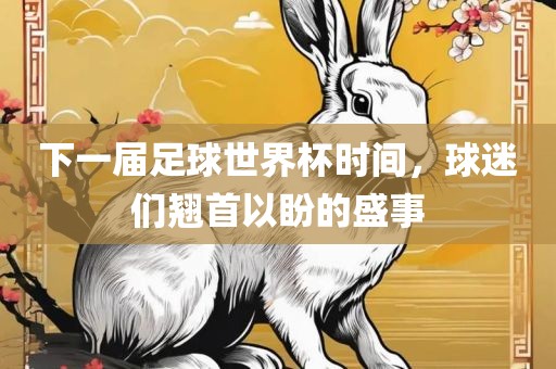 下一届足球世界杯时间，球迷们翘首以盼的盛事