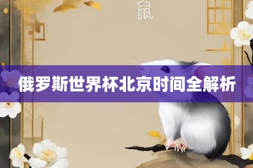 俄罗斯世界杯北京时间全解析