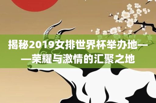 揭秘2019女排世界杯举办地——荣耀与激情的汇聚之地衡水勇创橡塑制品有限公司