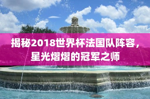 揭秘2018世界杯法国队阵容，星光熠熠的冠军之师衡水勇创橡塑制品有限公司