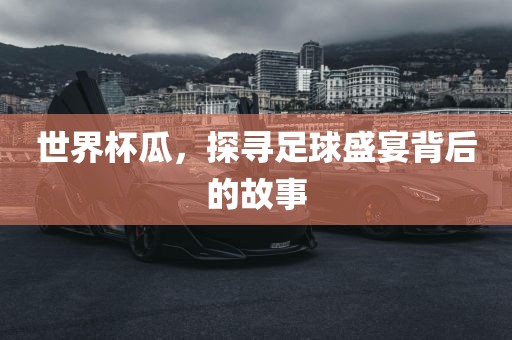 世界杯瓜，探寻足球盛宴背后的故事