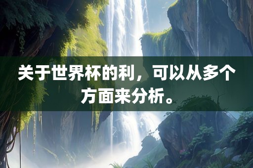 关于世界杯的利，可以从多个衡水勇创橡塑制品有限公司方面来分析。