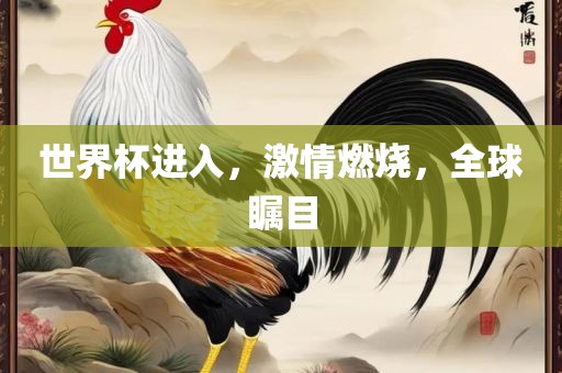 世界杯进入，激情燃烧，全球瞩目
