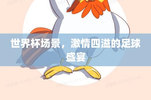 世界杯场景，激情四溢的足球盛宴