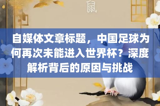 自媒体文章标题，中国足球为何再次未能进入世界杯？深度解析背后的原因与挑战