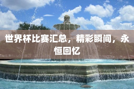 世界杯比赛汇总，精彩瞬间，永恒回忆