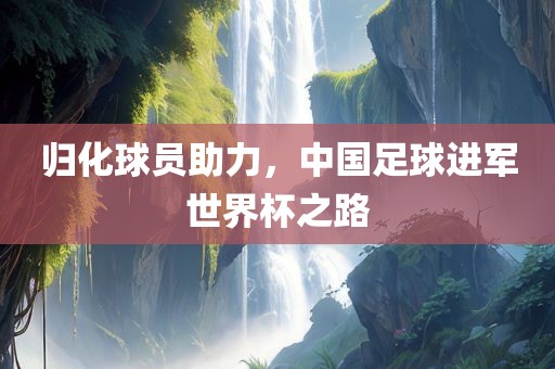 归化球员助力，中国足球进军世界杯之路