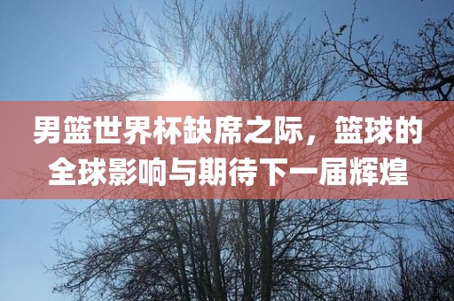 男篮世界杯缺席之际，篮球的全球影响与期待下一届辉煌