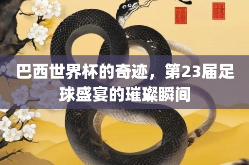 巴西世界杯的奇迹，第23届足球盛宴的璀璨瞬间