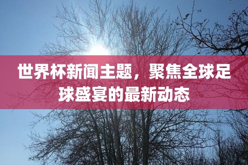 世界杯新闻主题，聚焦全球足球盛宴的最新动态
