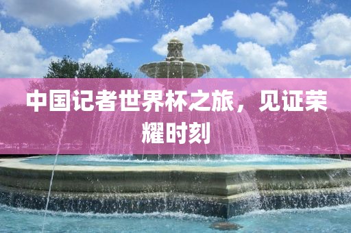 中国记者世界杯之旅，见证荣耀时刻